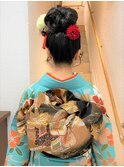 シンプルに～高めお団子スタイル