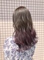 グラードヘアー(Grado hair) 毛先にはパープル系のグラデーション！デザインカラーはお任せを