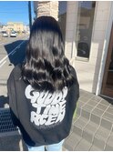 美髪艶カラー　暗髪ブルーグレーブラック