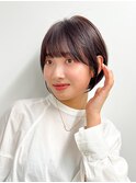 【長谷川】チョコレートブラウンショートヘア