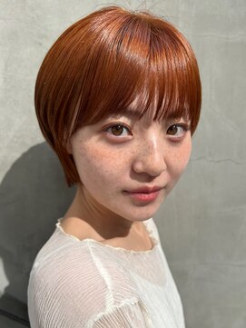 トリッカ 代官山(tricca) 【tricca代官山】オレンジカラー/ショートボブ