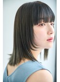 顔まわりデザイン:ぱっつん姫カット