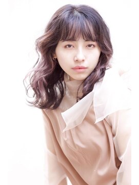 エアー 横浜(AIR) 【湯田】秋のピンクインナーカラー