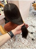 韓国ヘア/顔まわりカット/くびれヘア/艶感カラー/