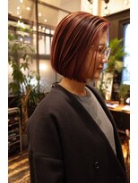 ナビッジ(NABIGE)&nbsp;ハイライトたっぷりのピンクボブ