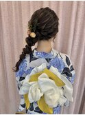 浴衣×サイドあみおろし