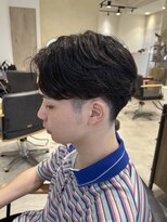 ビューバイネオリーブ 用賀店(Beau'r by neolive)&nbsp;アッシュブラックカルマパーマベリーショートダークアッシュ