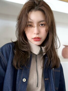 ニュアンスレイヤー*ロングヘア*アーモンドカラー*30代40代50代