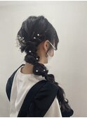 サイド編みおろし