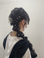 ヘアーアンドメイクアップモパ&nbsp;サイド編みおろし