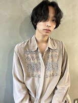 【PARK】メンズセンターパート×シャドウパーマ