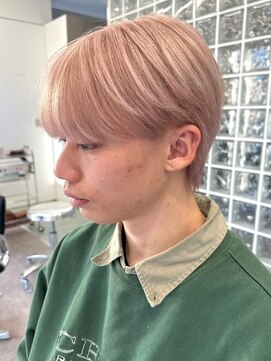 サンクプロジェクト(cinq PROJECT) メンズブリーチカラーミルクティーベージュピンクベージュカラー