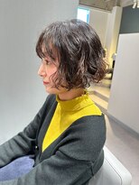 アム(amu)&nbsp;ミニボブパーマ/パーマボブ/ボブパーマ/パーマヘア/くせ毛カット