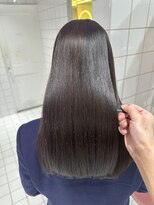 ロンドルーチェ 心斎橋(Lond luce)&nbsp;ダークアッシュ/ミディアムレイヤーカット［髪質改善/縮毛矯正］