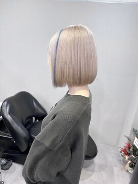 センス(SENSE.) ミルクティーベージュ＋ブルーカラーメッシュ