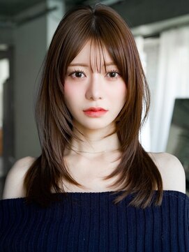 レノラ 本町(LENORA) ☆レイヤーカット毛先ワンカールくせ毛風カール薄めバングデジパ