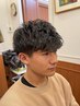 メンズカットコース＋パーマ<理容室>