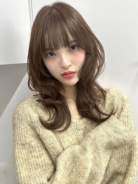 ヴェイン 渋谷(vain) ウルフレイヤー レイヤーカット ブラウンベージュ 透明感カラー