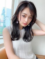 ラルユー 金山(LallYou)&nbsp;暗髪でも出せるこなれ感フェイスレイヤー×ナチュラルセミロング