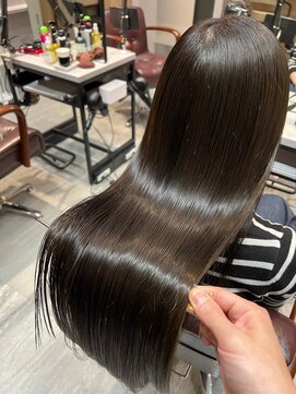 アディクト 東陽町西口(addict) 圧倒的ツヤ髪になる髪質改善＿地毛風カラー＿ロング［東陽町駅］