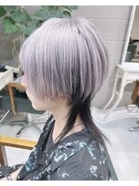 デイズ(days)&nbsp;シルバーカラー/ブリーチダブルカラー/ ロングウルフカット