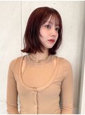 レイヤーボブ/顔まわりレイヤー/ボブ/外ハネボブ/小顔/表参道