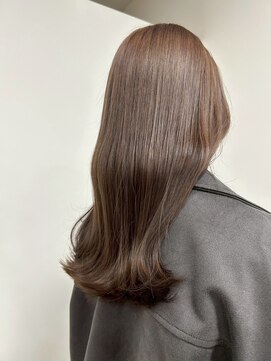 ビーグレイス シモエド店 髪質改善カラー×20代艶ブラウン