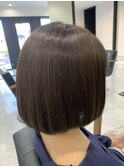 ショコラブラウン×グラデーションボブ