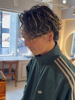 キャンバス バイ ネオリーブ 横浜西口(Canvas by neo.)&nbsp;横浜★メンズハイライトとツイストスパイラルパーマ