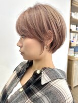 ルアン 上通り(ruen)&nbsp;熊本ショート/ハイトーン/ピンクベージュ/髪質改善/20代30代