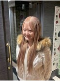 【ミルクティーベージュ×エクステ】