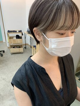 キューズ クラブ(cuz KLUB) 【cuzKLUB】耳掛けショート×コントラストカラー＊池袋