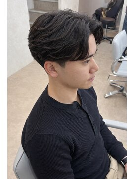 シエテ 津田沼(Siete) MEN’S HAIR/波巻きツイストスパイラル/リバースセンターパート