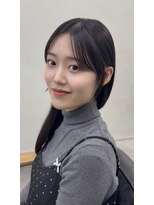 ガーランドウメダ(Garland umeda)&nbsp;耳にかけても可愛い顔周りカット×透けバング×2wayバング