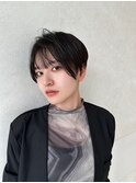 ショート／ハンサムショート／グレージュ