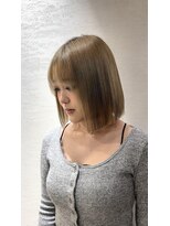 ジプソ(Gypso Hair salon)&nbsp;ブリーチ縮毛矯正×ボブ