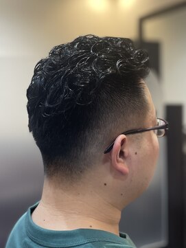 ヘアクリニックカルム 日暮里(Hair Clinic Calme) オールバックパーマ 宮城リョータパーマ 極道パーマ