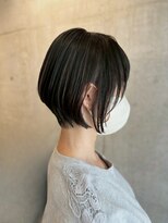 ロッカヘアエジェ(ROCCA hair eje.) 黒髪丸みフォルムの大人ナチュラルショート