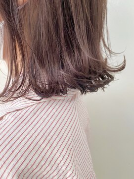 ジーナ 札幌(Zina) 【Zina札幌】フリンジウェーブ前髪大人かわいいココアブラウン