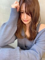 カームリーヘアー(calmLY HAIR) 前髪/アンブレラカラー/こなれミディ/イメチェン/ウェーブパーマ