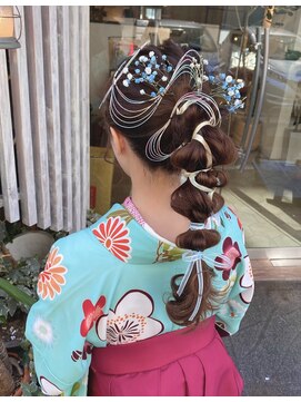 シエル(hair terrace Ciel) 卒業式ヘアセット♪ポニおろし