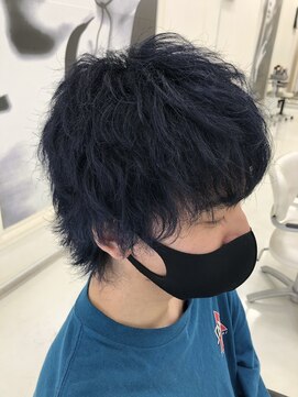 ネバーランド(NEVERLAND) ブルーブラックメンズウルフ