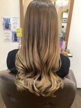 ヘアストーリー リズム(hair story r ism) スジ感なしのナチュラルグラデーション♪30代40代50代