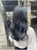 斜めバング/グレージュカラー/デザインカラー/シルキーベージュ