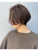 ショートボブ×大人ハイライト