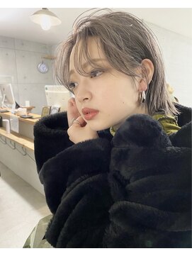 ザ キャンバス ミヤザキツネヒサ(THE CANVAS 宮崎恒久) 無造作カールボブ/アッシュベージュ/ショートbasi