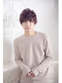 ハイライト/マッシュパーマ/ウルフ/アッシュブラック/銀座