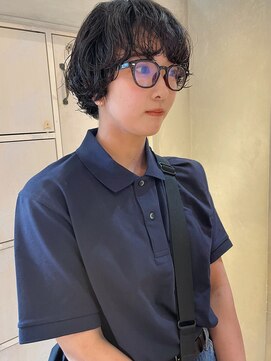 レス 伏見(LESS) マッシュショートパーマ　〈伏見／丸の内／栄／髪質改善〉