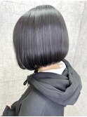 黒髪/グレージュ/ミルクティーベージュ/髪質改善【難波】