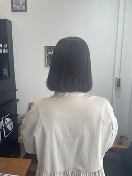 ヘアーワークス ボナ(HAIR WORKS bona.) うる艶ミディアム内巻きボブ×髪質改善カラー/縮毛矯正/リタッチ